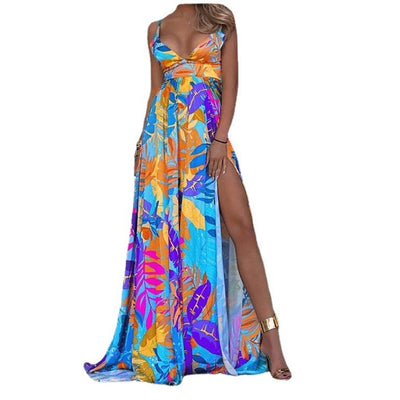Women's New Style Sling Strapless Sleeveless Sexy Dress