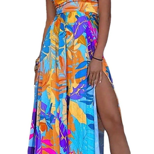Women's New Style Sling Strapless Sleeveless Sexy Dress