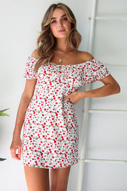 Fashion printed polka dot halter back strapless women dress
