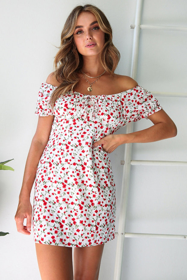 Fashion printed polka dot halter back strapless women dress