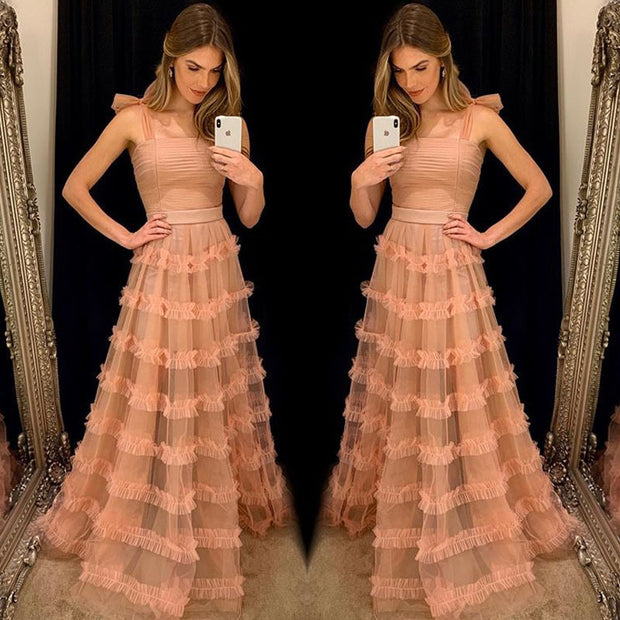 Sexy strapless sleeveless dress