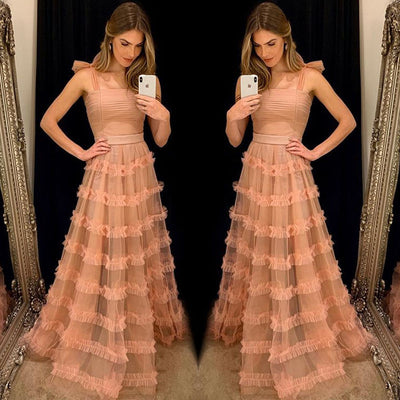 Sexy strapless sleeveless dress