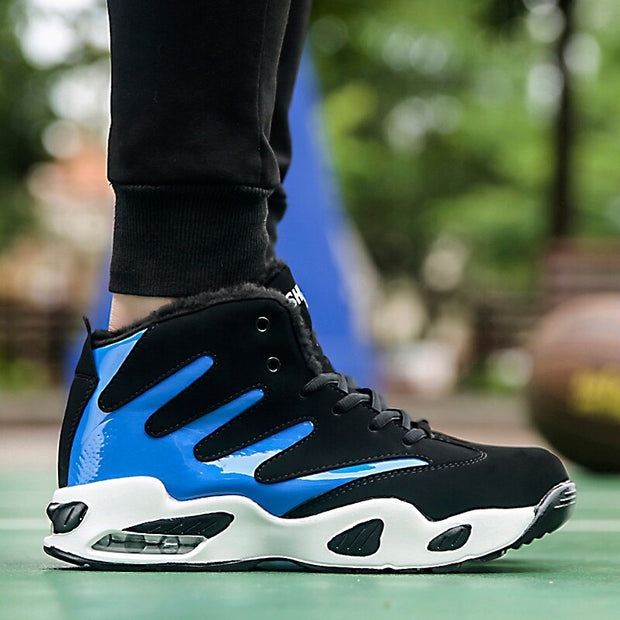 Men Sneakers Winter Plush Snow Boots Man Air Cushion Sport Shoes Zapatillas Hombre Deportiva Outdoor Men's Hiking Trekking Shoes