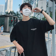 Short Sleeve Men T-shirt Trendy Clothes Summer Loose Half