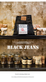 Black Denim Jeans