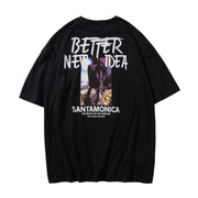 Short Sleeve Men T-shirt Trendy Clothes Summer Loose Half