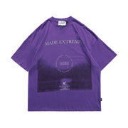 Retro Hip-hop Men And Women Loose Short Sleeves